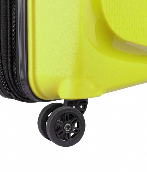 Delsey Håndbagage kufferter Belmont Plus 55 cm Slim 4 Double Wheels Cabin Trolley Case Green Chartreuse