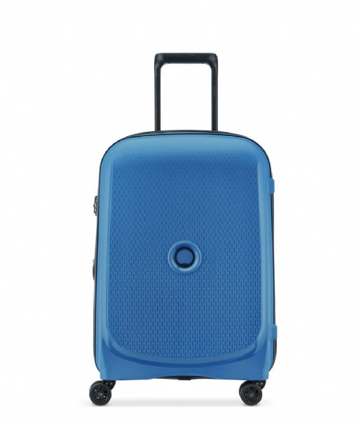 Delsey Håndbagage kufferter Belmont Plus 55 cm Slim 4 Double Wheels Cabin Trolley Case Blue Zinc