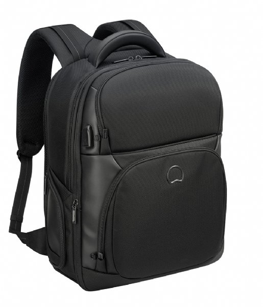 Delsey  Delsey Quarterback Premium Backpack 15.6 Inch Black