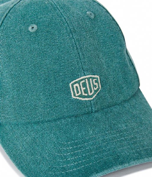 Deus  Washed Shield Cap Green