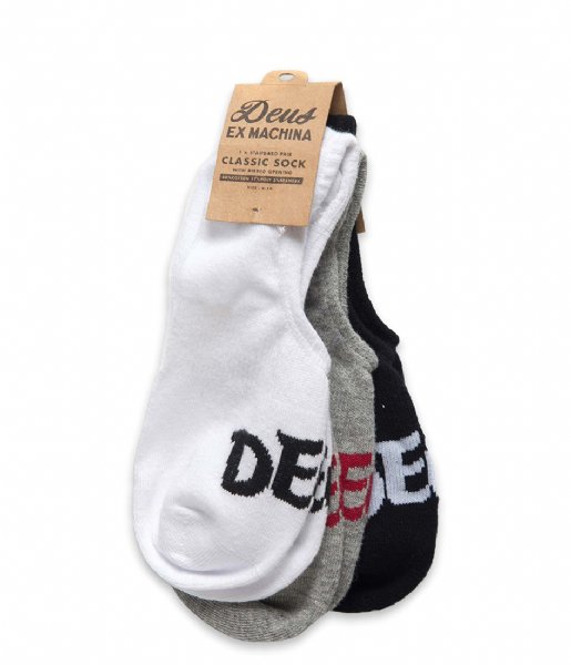 Deus  Curvy No Show Sock 3-Pack Multi
