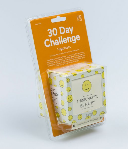 DOIY  30 Days Happiness Challenge English white