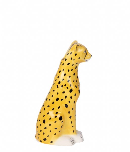 DOIY  Vase Cheetah Yellow