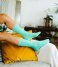 DOIY  Yoga Mat Socks Green