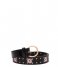 Fabienne Chapot  Flower Studded Belt Black (9001-UNI)