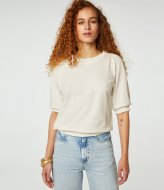 Fabienne Chapot Milly SS Pullover Cream White (1003)
