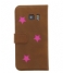 Fabienne Chapot  Pink Reversed Star Booktype Samsung Galaxy S7 cognac
