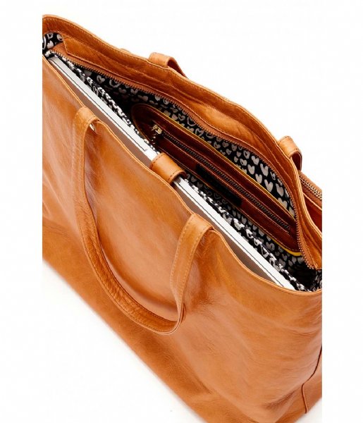 Fabienne Chapot  Trunky Business Bag Cognac