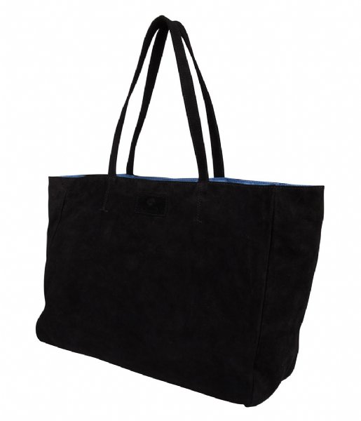Fred de la Bretoniere  Shopping Bag Large Suede black