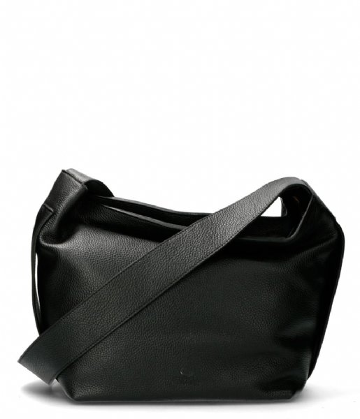 Fred de la Bretoniere  Shoulderbag Medium Grain Leather black