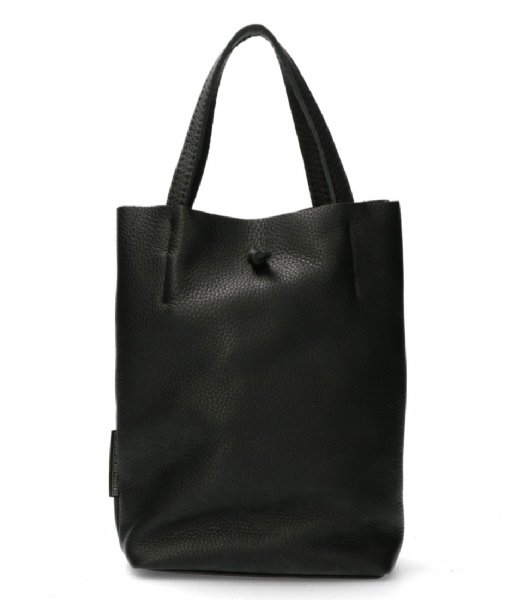 Fred de la Bretoniere  Shoppingbag M Smooth Black (0004)