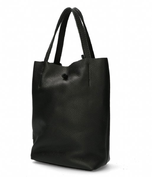 Fred de la Bretoniere  Shoppingbag M Smooth Black (0004)