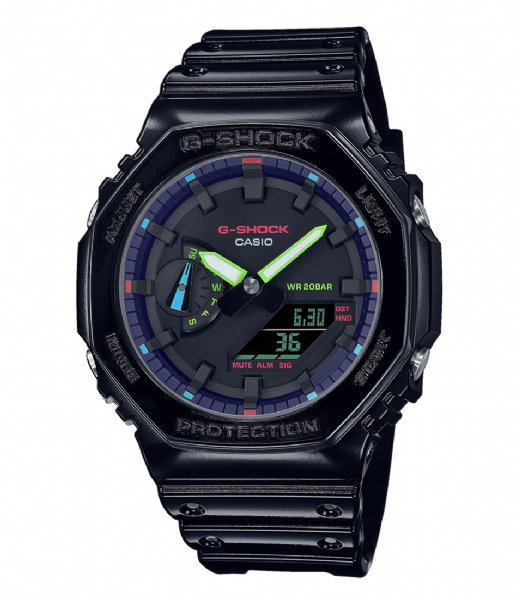 G-Shock  G-Shock Basic GA-2100RGB-1AER Black