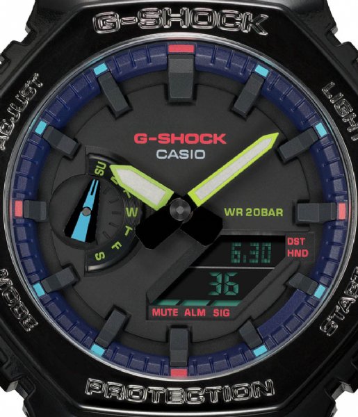 G-Shock  G-Shock Basic GA-2100RGB-1AER Black