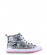 Go Bananas Sequin Laces Sneaker Turquoise Silver