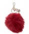 Guess  Logo Luxe Pom Keychain red
