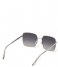 Guess  GU7615 Metal Sunglasses Shiny Light Nickeltin Gradient Smoke (10B)