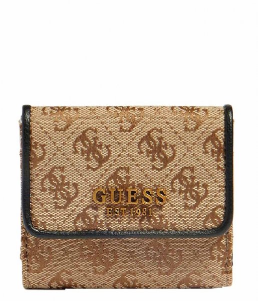 Guess  Aviana Slg Card And Coin Purse Latte Black (LBL)