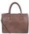Fred de la Bretoniere  Handbag Large Smooth Leather light brown