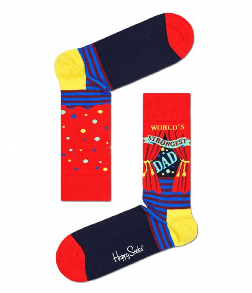 Happy Socks  3-Pack Strongest Father Socks Gift Set Fathers Days (200)