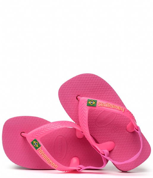 Havaianas  Baby Flipflops Brasil Logo Pink FLux (5784)