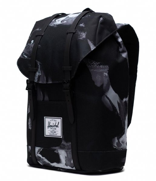 Herschel Supply Co.  Retreat Backpack 15 inch Dye Wash Black (5731)