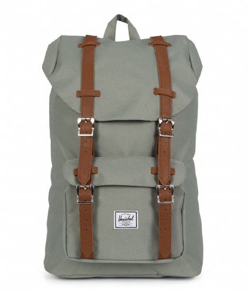 Herschel Supply Co.  Little America Mid Volume 13 Inch shadow/tan synthetic leather (02319)