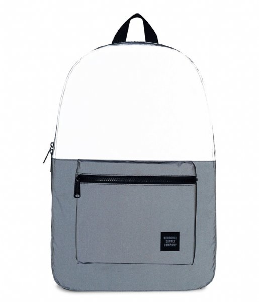 Herschel Supply Co.  Packable Daypack silver colored reflective/black reflective (01900)