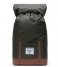 Herschel Supply Co.  Retreat dark olive saddle brown (03011)