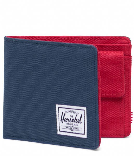 Herschel Supply Co.  Roy Coin Wallet RFID Navy red 00018)