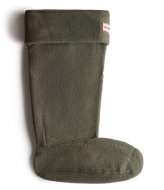 Hunter Recycled Fleece Tall Boot Sock Dark Olive