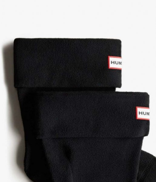 Hunter  Recycled Fleece Short Boot Sock Black