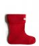 Hunter  Recycled Fleece Short Boot Sock Military Red