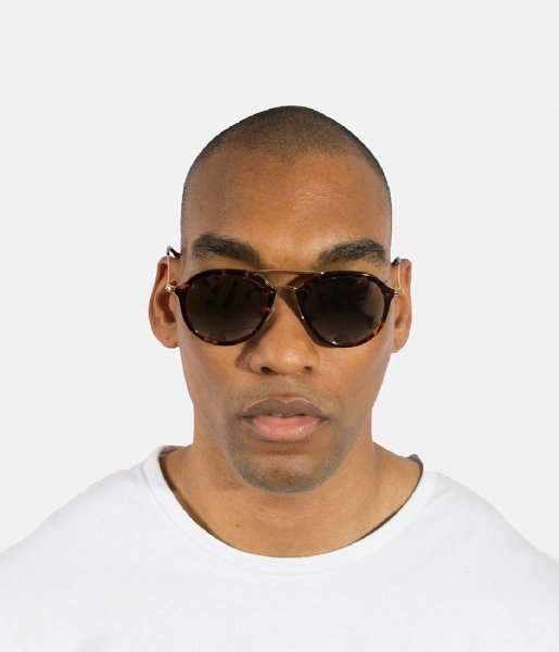 IKKI  Trench Sunglasses tortoise & orange lenses (42-4)