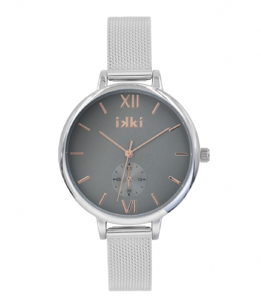 IKKI  Watch Estelle Silver Plated silver plated grey (ET04)