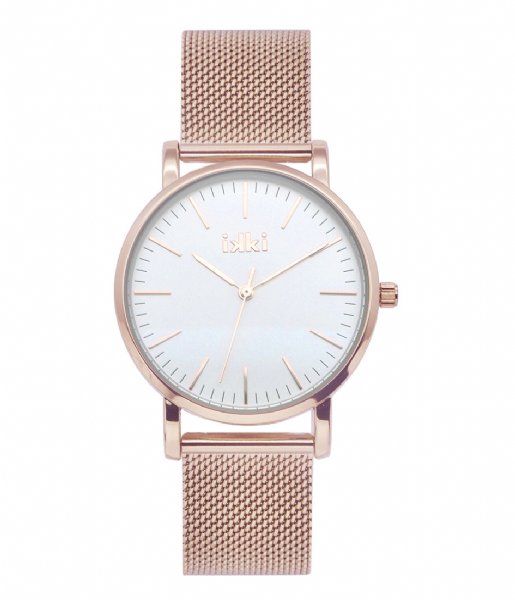 IKKI  Watch Jamy Rose Gold Plated rose gold plated white (jm15)