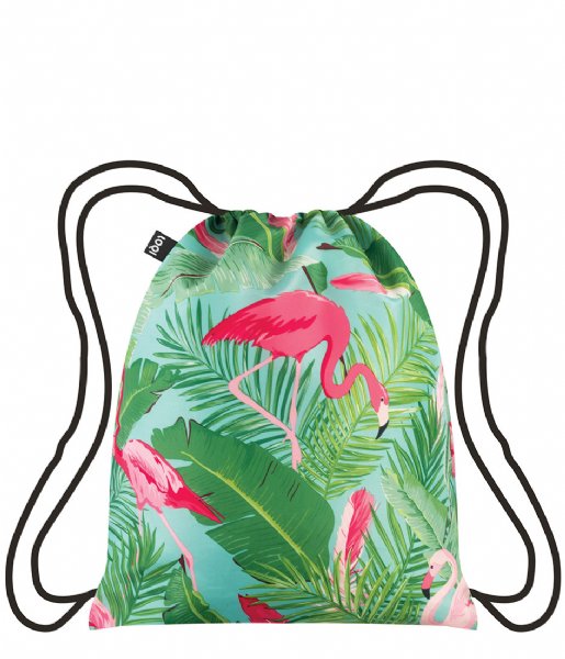 LOQI  Backpack Wild flamingos