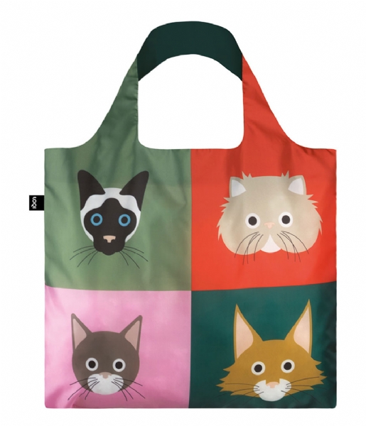 LOQI  Foldable Bag Stephen Cheetham cats