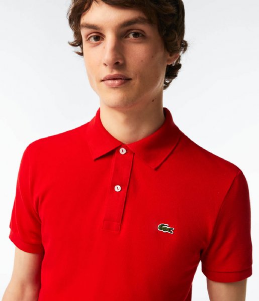 Lacoste  1HP3 Mens Short Sleeve polo 11 Red (240)
