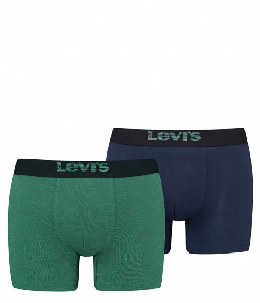 Levi's  Optical Illusion Boxer Brief Organic Cotton Green Blue (019)