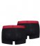 Levi's  Solid Basic Trunk Organic Cotton 2-Pack Black Red (004)
