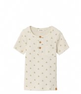 Lil Atelier Nmmfrede Short Sleeve Top Turtledove (4447886)