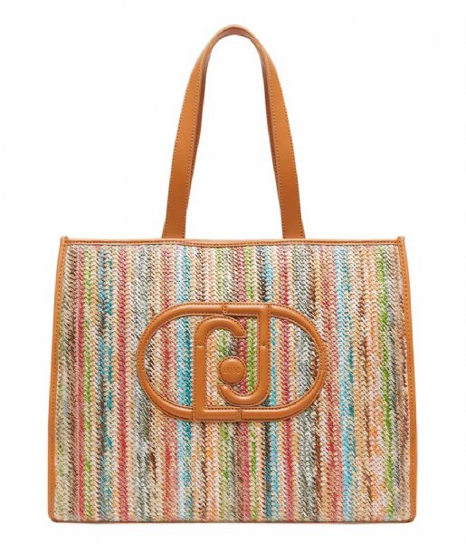 Liu Jo  Lucente Shopping Bag Multicolored Stripes (S9434)