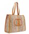 Liu Jo  Lucente Shopping Bag Multicolored Stripes (S9434)