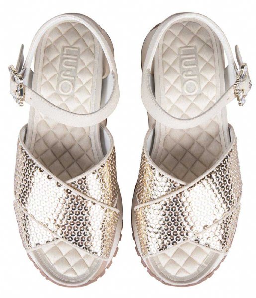 Liu Jo  Maxi Wonder 11 Sandal Sequins Light Gold (04178)