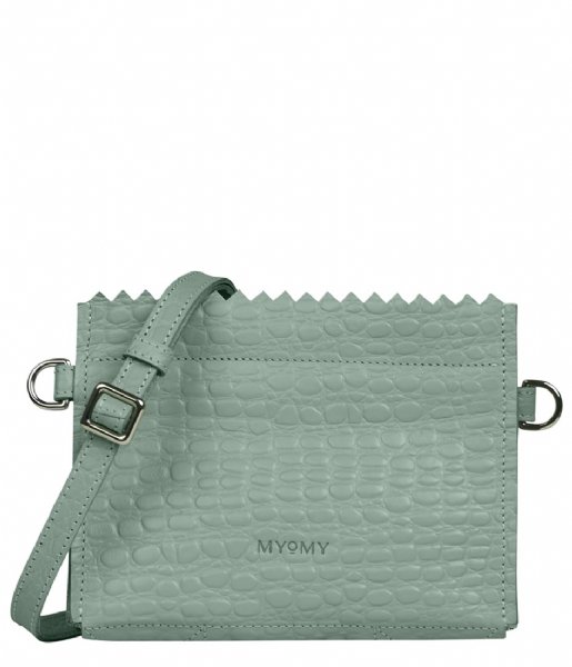 MYOMY  Paper Bag Everyday Croco Ocean Green (20)
