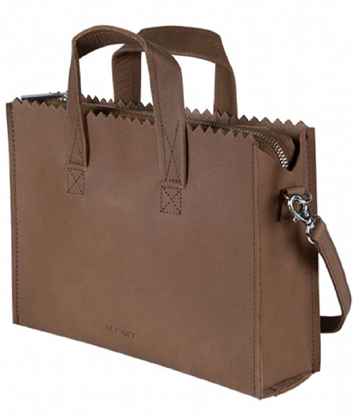MYOMY  My Paper Bag Mini Handbag Crossbody hunter mid brown (10760001)