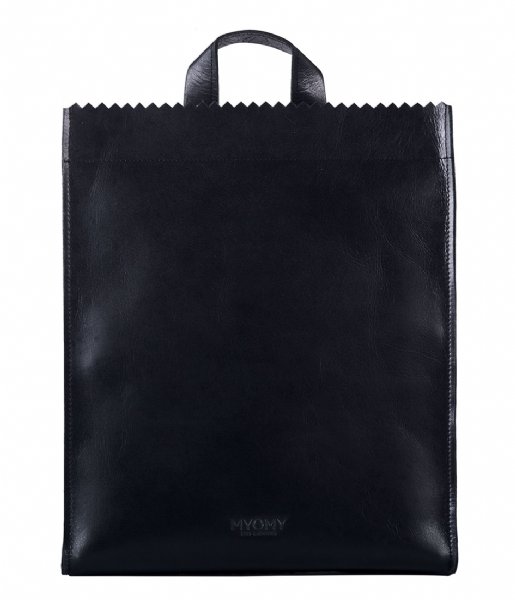 MYOMY  My Paper Bag Back Bag Medium hunter waxy black (10891162)