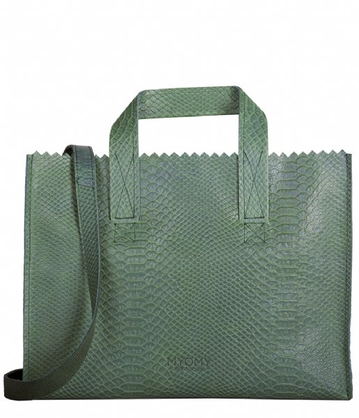 MYOMY  My Paper Bag Handbag Crossbody anaconda sea green (10673049)