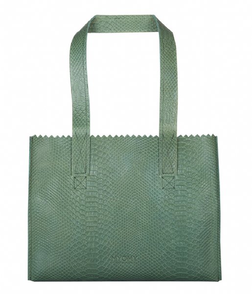 MYOMY  My Paper Bag Handbag anaconda sea green (10573049) 